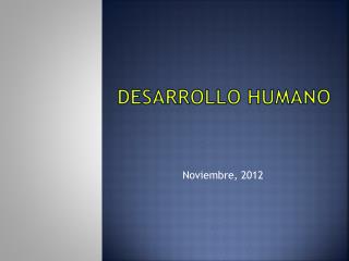 desarrollo humano