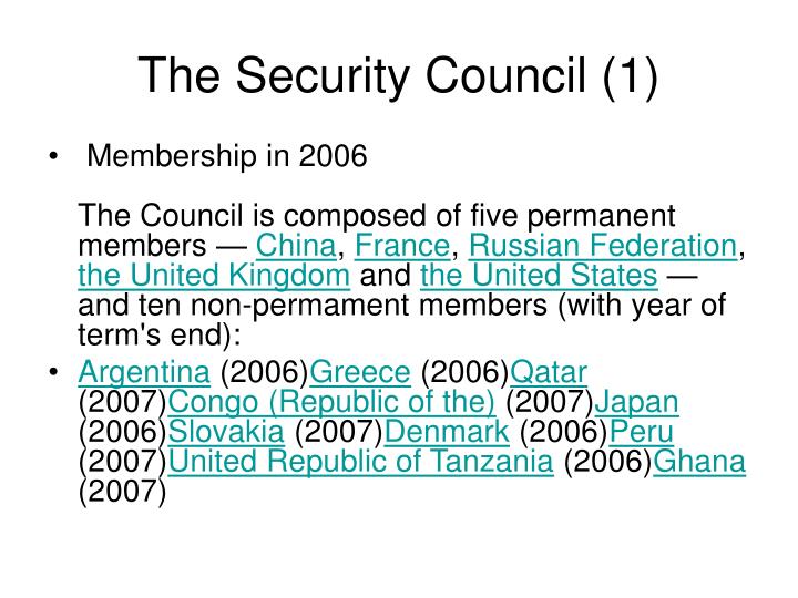 the security council 1