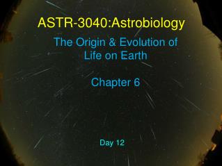 ASTR-3040:Astrobiology