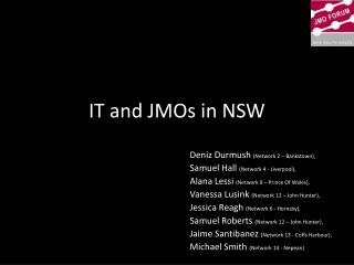 IT and JMOs in NSW