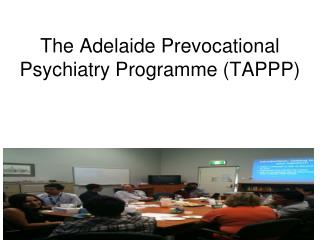 The Adelaide Prevocational Psychiatry Programme (TAPPP)