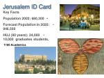 Jerusalem ID Card