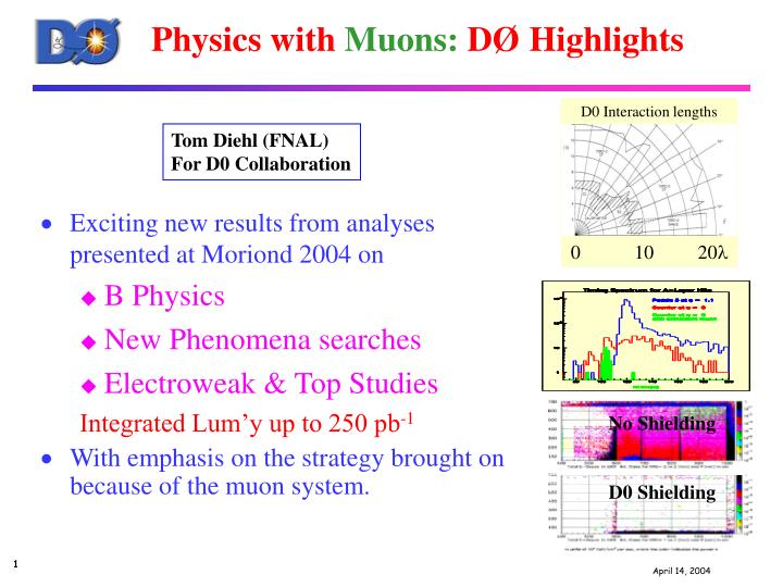 physics with muons d highlights