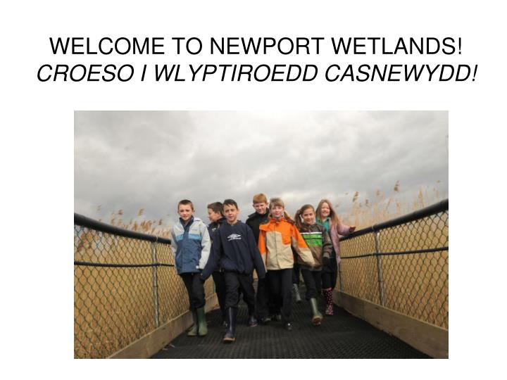 welcome to newport wetlands croeso i wlyptiroedd casnewydd
