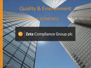 Quality &amp; Environment