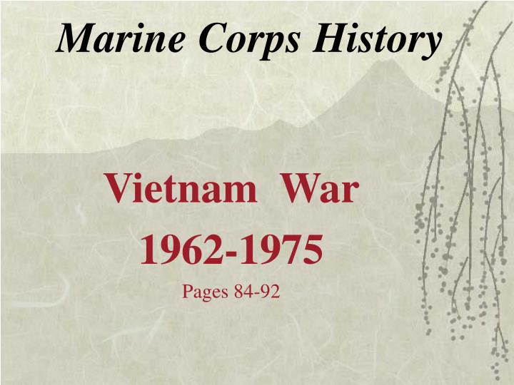 marine corps history