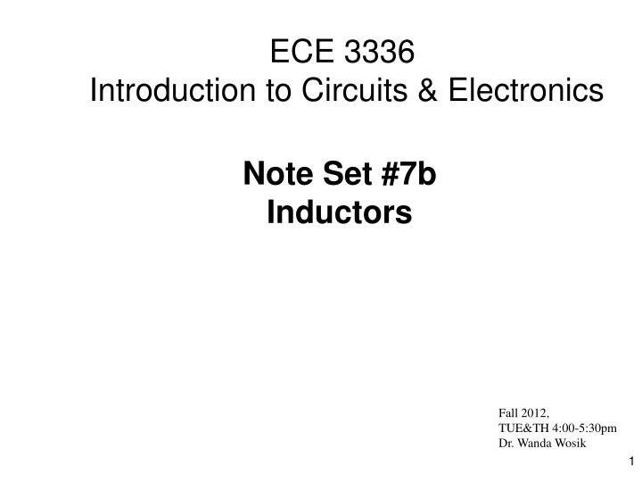 ece 3336 introduction to circuits electronics