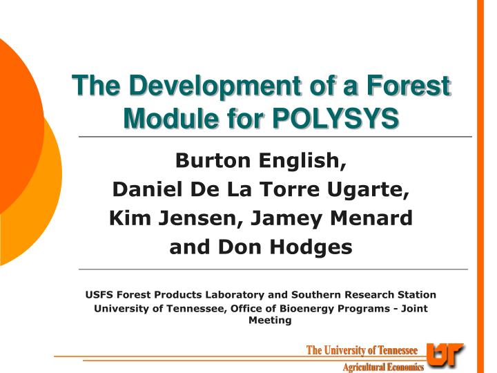 the development of a forest module for polysys