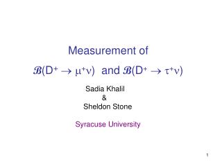 Measurement of B (D + ? ? + ?) and B ( D + ? ? + ?)