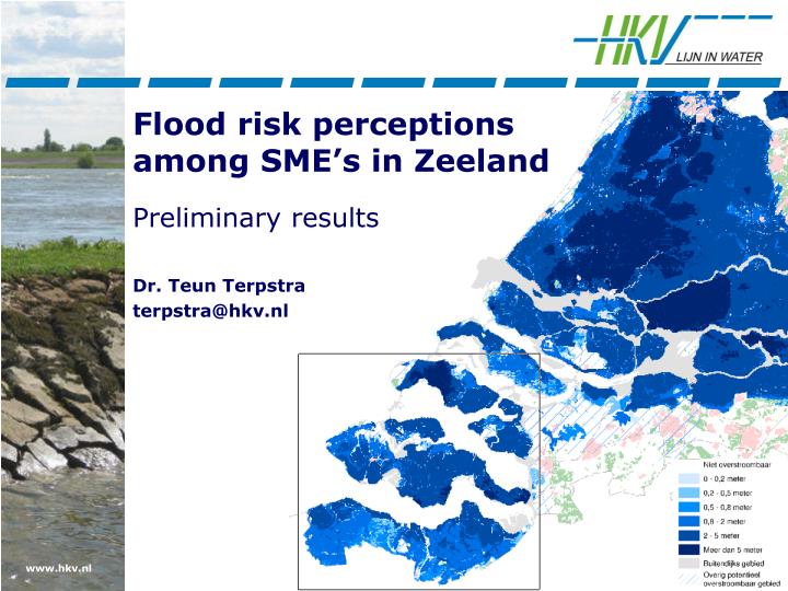 flood risk perceptions among sme s in zeeland
