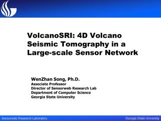 VolcanoSRI: 4D Volcano Seismic Tomography in a Large-scale Sensor Network