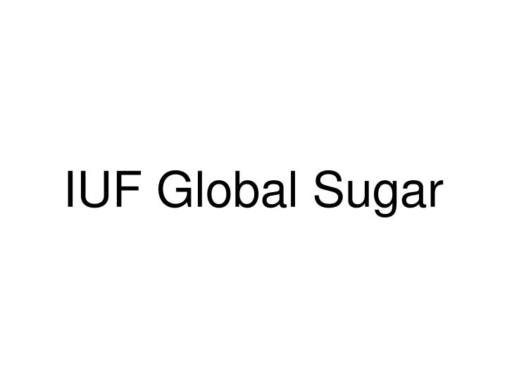 iuf global sugar