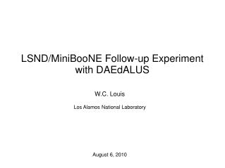 LSND/MiniBooNE Follow-up Experiment with DAEdALUS