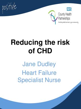 Reducing the risk of CHD