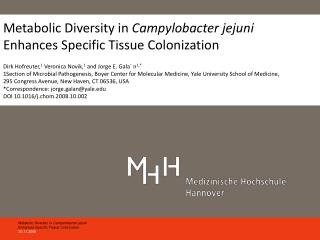 Metabolic Diversity in Campylobacter jejuni Enhances Specific Tissue Colonization