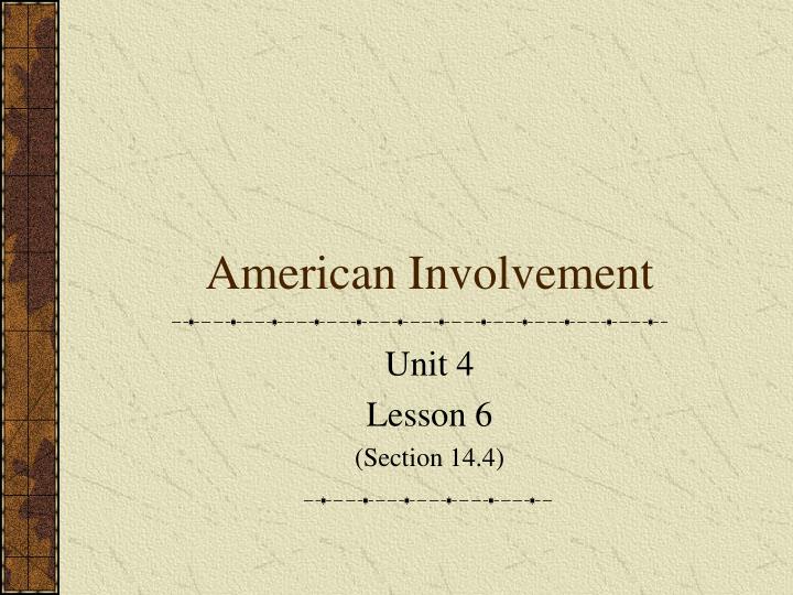 american involvement