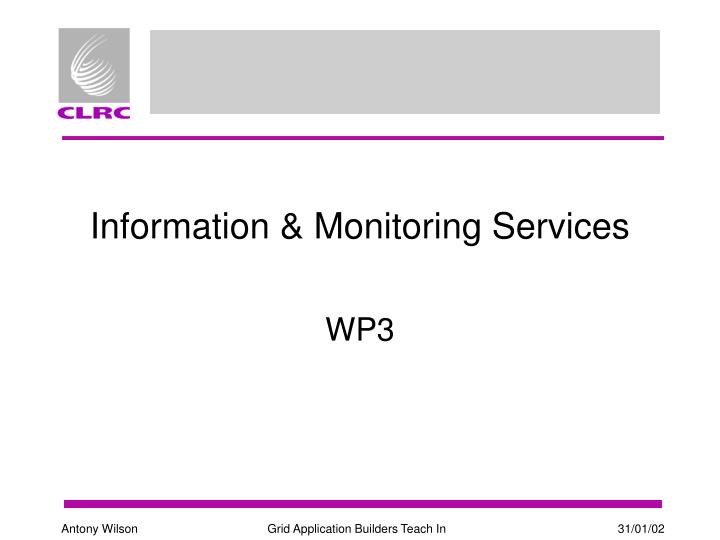 information monitoring services