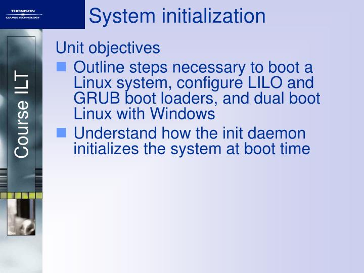 system initialization