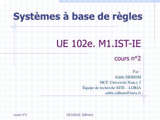ue 102e m1 ist ie cours n 2