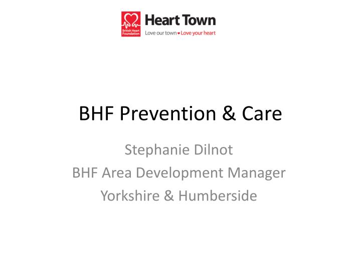 bhf prevention care
