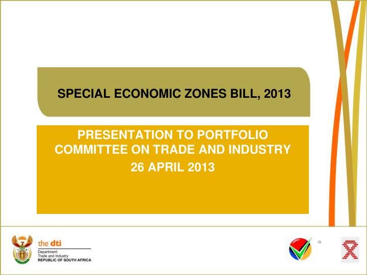 special economic zones bill 2013