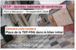 Cancers colo rectaux Place de la TEP-FDG dans le bilan initial - slide 1
