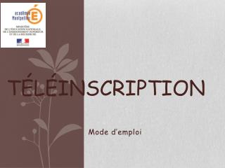 t l inscription
