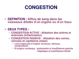 congestion