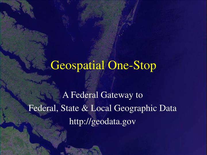 geospatial one stop