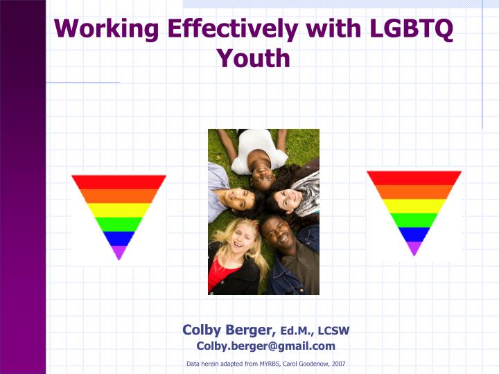 working effectively with lgbtq youth