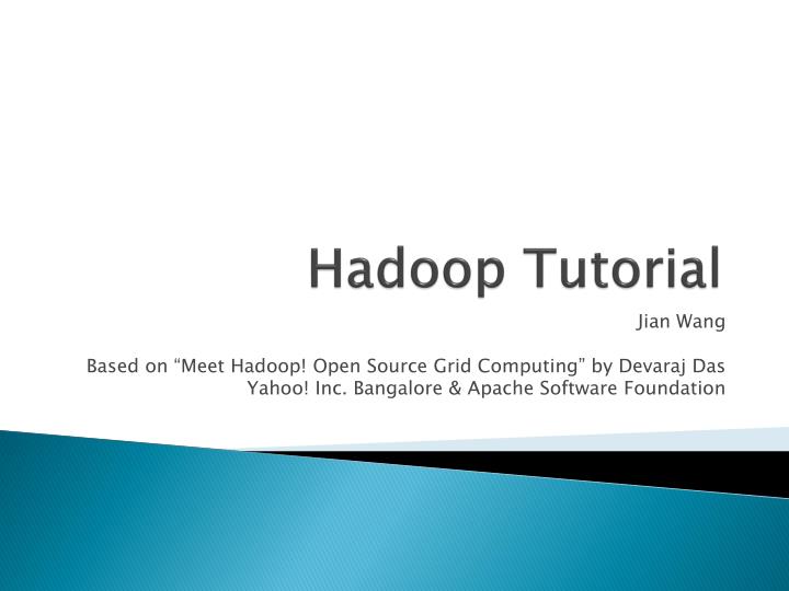 hadoop tutorial