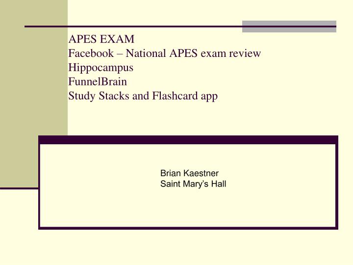 apes exam facebook national apes exam review hippocampus funnelbrain study stacks and flashcard app