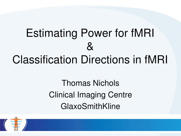 estimating power for fmri classification directions in fmri