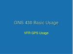 GNS 430 Basic Usage - slide 1