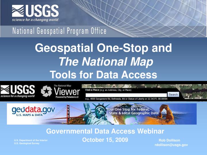 governmental data access webinar october 15 2009