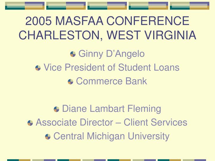 2005 masfaa conference charleston west virginia