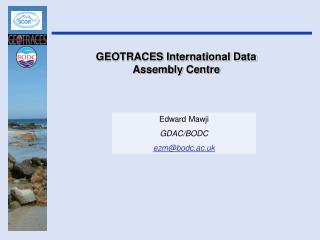 geotraces international data assembly centre