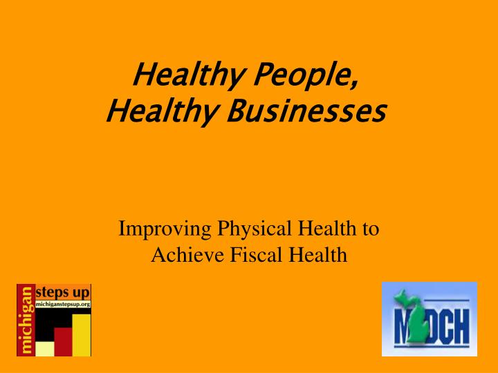 healthy people healthy businesses