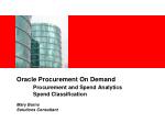Empower Your Procurement Strategy with Oracle's On Demand Solutions & Spend Classification - slide 1
