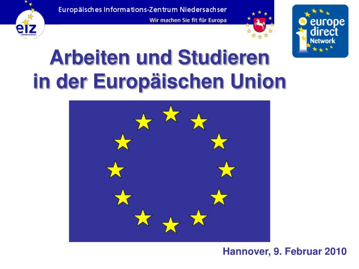 arbeiten und studieren in der europ ischen union