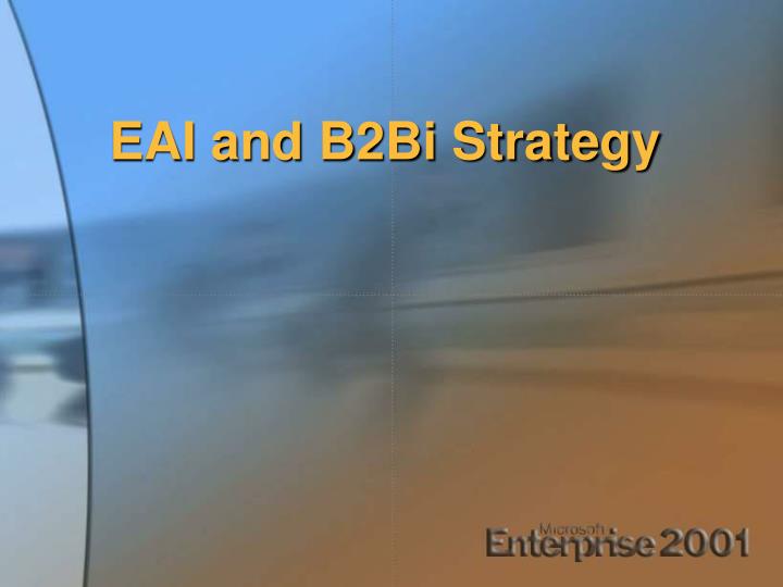 eai and b2bi strategy