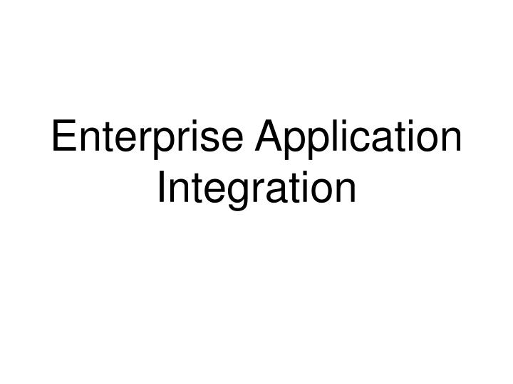 enterprise application integration