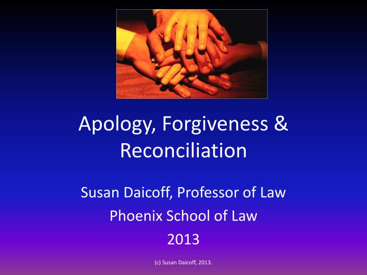 apology forgiveness reconciliation
