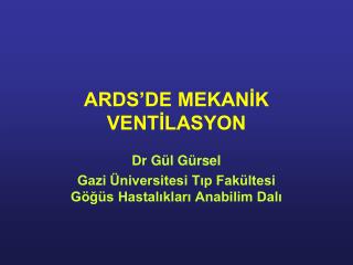 ards de mekan k vent lasyon