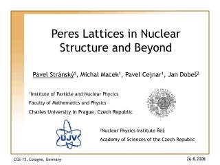 Peres Lattices in Nuclear Structure and Beyond