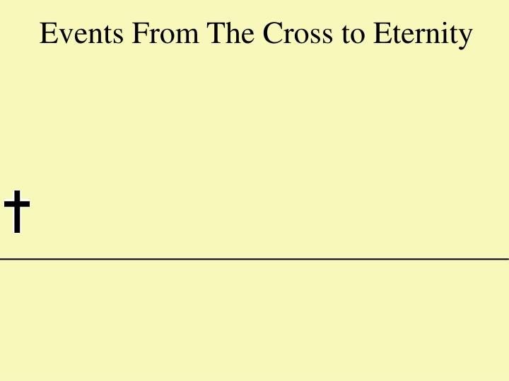 events from the cross to eternity
