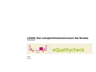 LOGIB: Das Lohngleichheitsinstrument des Bundes Instrument 8