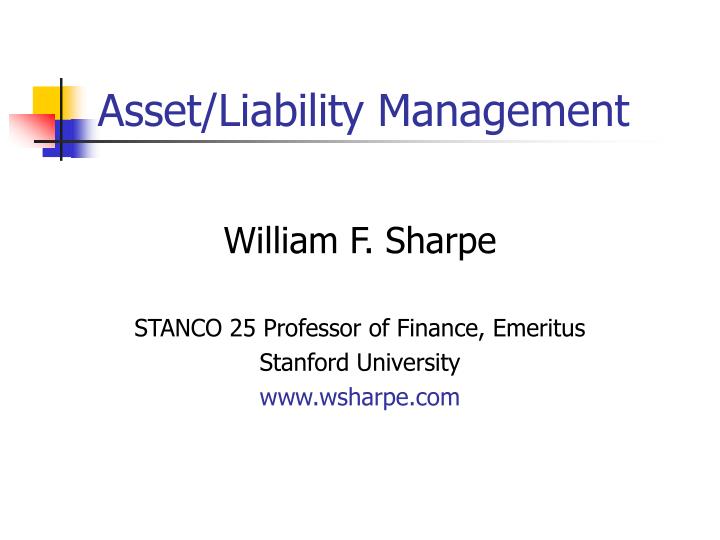 asset liability management