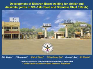 Development of Electron Beam welding for similar and