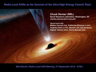 Chuck Dermer (NRL) Naval Research Laboratory, Washington, DC charles.dermer@nrl.navy.mil